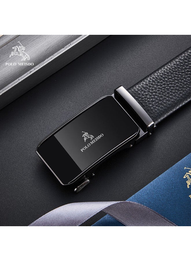 Polomeisdo Men's Leather Automatic Buckle Belt Gift Box Set Self-operated Qixi Valentine's Day Gift For Boyfriend Husband - Image 2