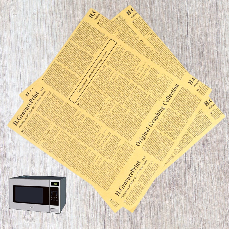 Hamburger Wrapping Paper Commercial Printing Oil-Proof Waterproof Household Sandwich Cowhide Newspaper Oil-Absorbing Paper For French Fries - Image 3