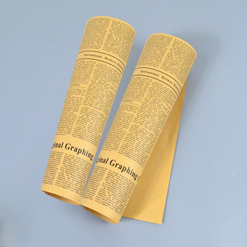 Hamburger Wrapping Paper Commercial Printing Oil-Proof Waterproof Household Sandwich Cowhide Newspaper Oil-Absorbing Paper For French Fries - Image 4