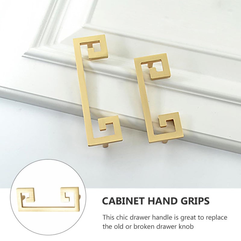 2Pcs Vintage Zinc Alloy Cabinet Handles Wardrobe Door Pulls For Kitchen Cupboard Hardware - Image 4