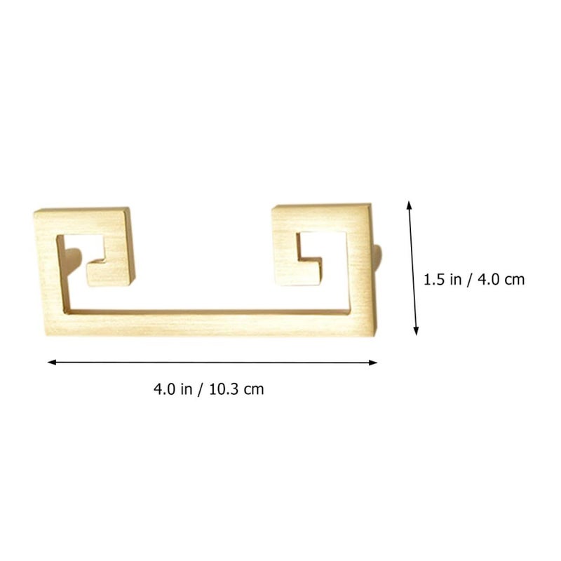 2Pcs Vintage Zinc Alloy Cabinet Handles Wardrobe Door Pulls For Kitchen Cupboard Hardware - Image 3