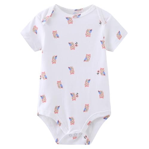 Ruliby Baby Gril Bodysuit and Pant Set Cotton Soft Newborn Clothes Outfits 0-3 month - Image 3