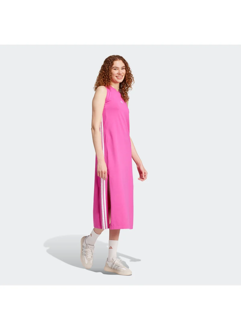 Adidas Essential 3 Stripe Long Racerback Dress