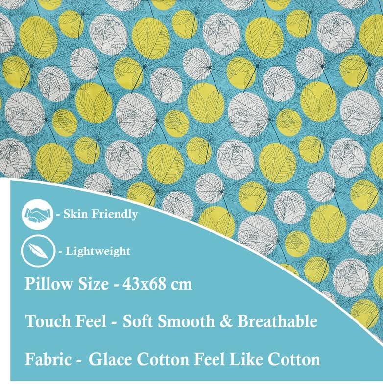 BSB HOME مجموعة BSB HOME® برايم 180 TC قطن مخلوط حجم مفرد (90x60) بوصة 1 ملاءة سرير مع 1 غطاء وسادة ملاءة سرير مفردة لسرير مفرد (أخضر وأبيض) - Image 4