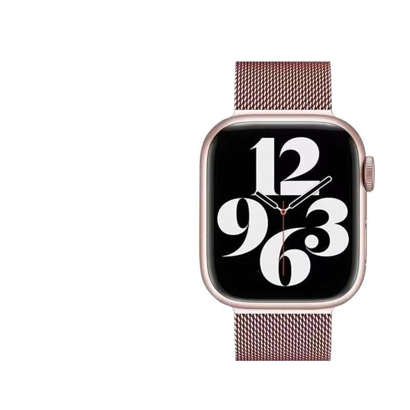 سوار ساعة ذكية سوار معدني من الستانلس ستيل متوافق باللون أخضر قابل للتعديل مع Apple Watch 38/40/41/42/44/45/49mm بملاءمة قابلة للتعديل وحزام بديل بتصميم معدني أنيق - Image 5