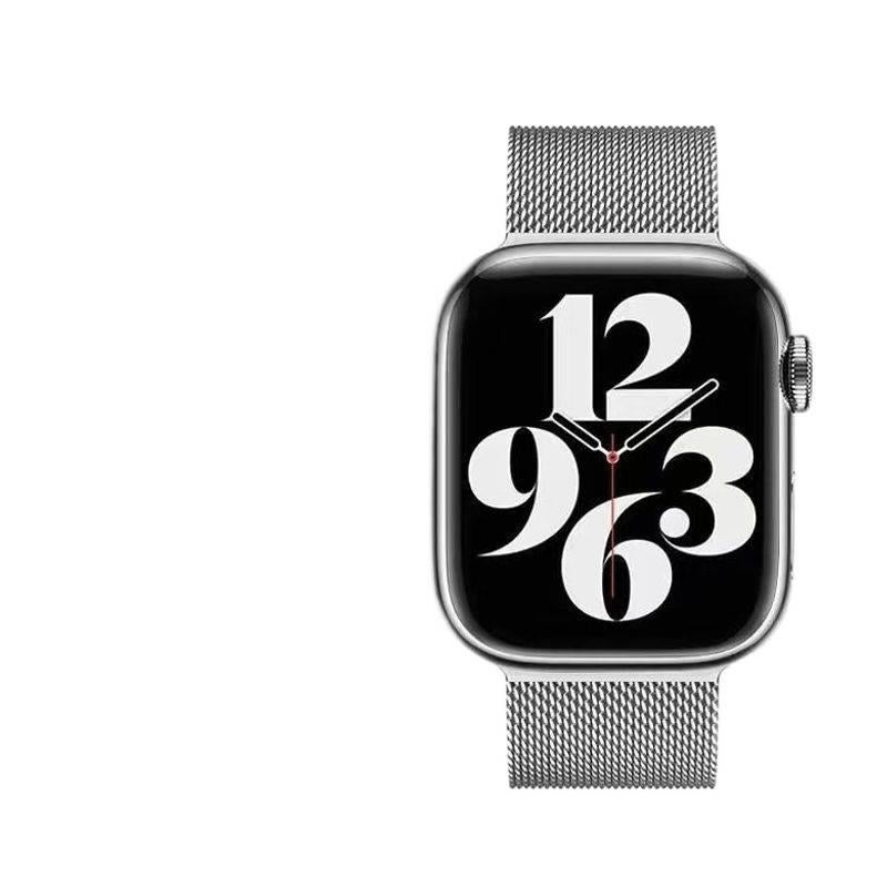 سوار ساعة ذكية سوار معدني من الستانلس ستيل متوافق باللون أخضر قابل للتعديل مع Apple Watch 38/40/41/42/44/45/49mm بملاءمة قابلة للتعديل وحزام بديل بتصميم معدني أنيق - Image 3