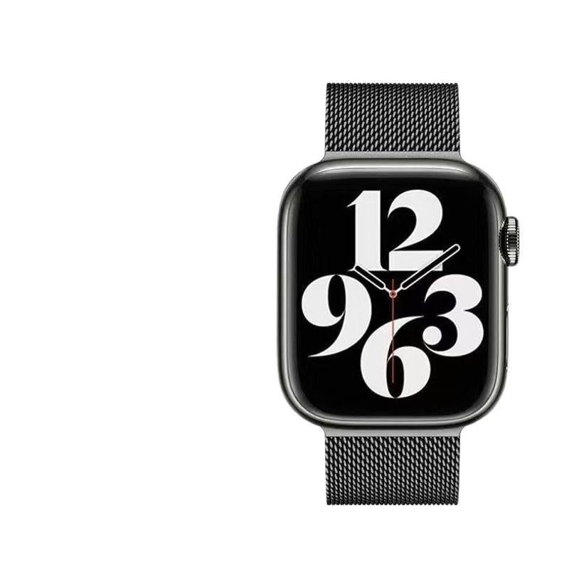 سوار ساعة ذكية سوار معدني من الستانلس ستيل متوافق باللون أخضر قابل للتعديل مع Apple Watch 38/40/41/42/44/45/49mm بملاءمة قابلة للتعديل وحزام بديل بتصميم معدني أنيق - Image 4
