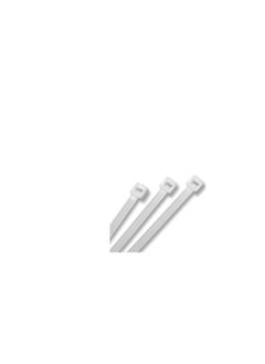 Plastic tie jumper wire, 37 mm, number of pieces: 100, white color, highly resistant, for use in closed and open places