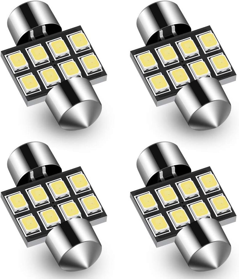 Audak DE3175 DE3022 DE3021 3175 6428 Festoon LED Bulb 30MM Canbus Error Free for Interior Dome Map Lights Door Courtesy Lights Trunk Lights License Plate Lights (Pack of 4) - Image 1