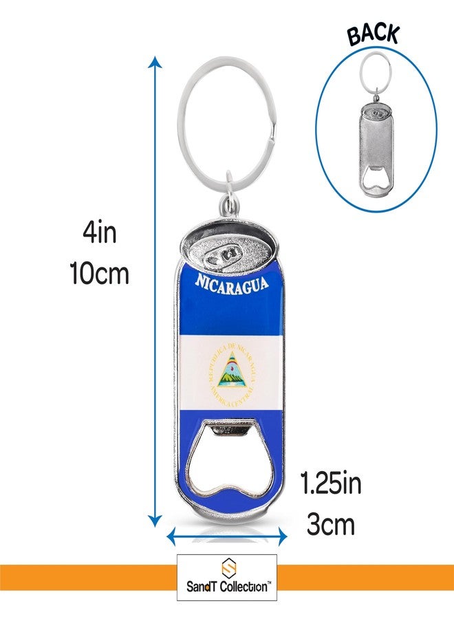 SandT Collection Nicaragua Beer Bottle Opener Keychain - Can - Image 5