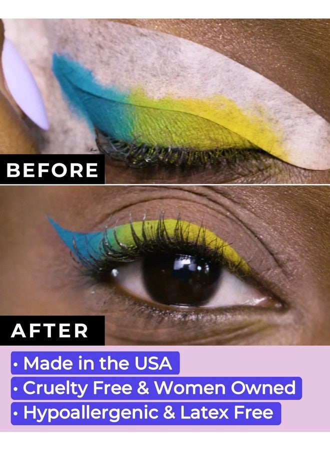 Beth Bender Beauty Eyeliner Stencils | Cat Eyeliner Stencil & Winged Eyeliner Tool | Made in USA & Created by Celebrity Makeup Artist | Reusable and Flexible Eyeliner Tape & Eyeshadow Tape | 24 Stencils - Image 3