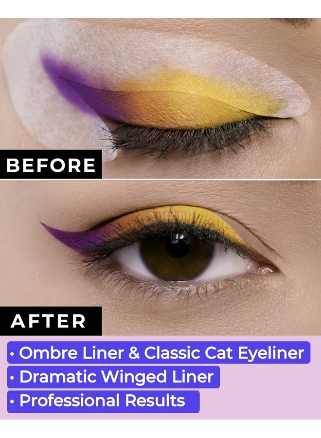 Beth Bender Beauty Eyeliner Stencils | Cat Eyeliner Stencil & Winged Eyeliner Tool | Made in USA & Created by Celebrity Makeup Artist | Reusable and Flexible Eyeliner Tape & Eyeshadow Tape | 24 Stencils - Image 2