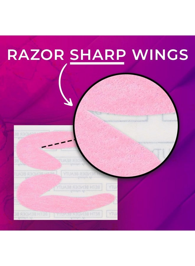 Beth Bender Beauty Eyeliner Stencils | Cat Eyeliner Stencil & Winged Eyeliner Tool | Made in USA & Created by Celebrity Makeup Artist | Reusable and Flexible Eyeliner Tape & Eyeshadow Tape | 24 Stencils - Image 4