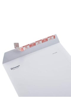 Hispapel Envelopes A4 Auto Seal Brown Color 12 x 25.4 cm (Pack of 50) (White)  - Image 1