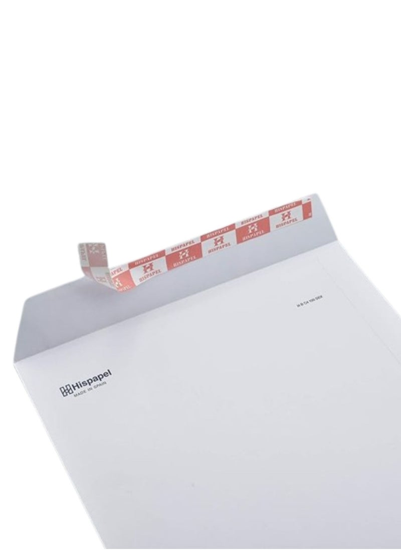 Hispapel - Envelopes A4 Auto Seal Brown Color 12 x 25.4 cm (Pack of 50) (White) - Image 1