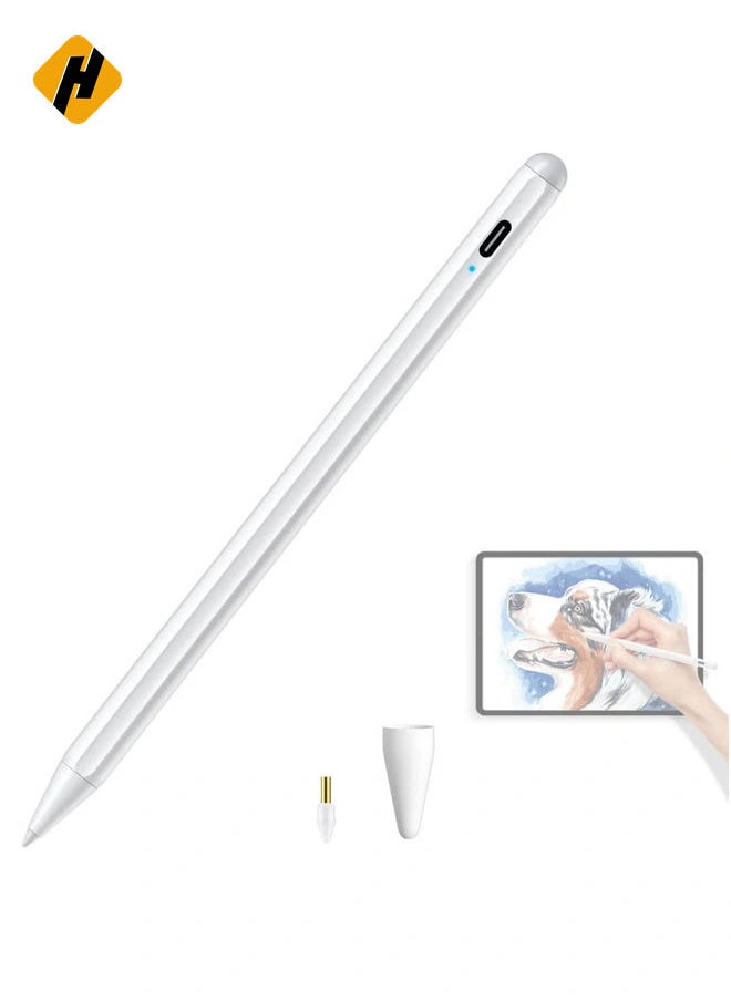 HuHa Stylus Pen for Apple iPad - Pencil 2nd Generation for iPad 2018-2022, High Precision iPad Pen, Palm Rejection Stylus Pen for iPad 9 8 7 6, iPad Pro 11/12.9, iPad Air 5 4 3, Pad Mini 6. 5  - Image 1