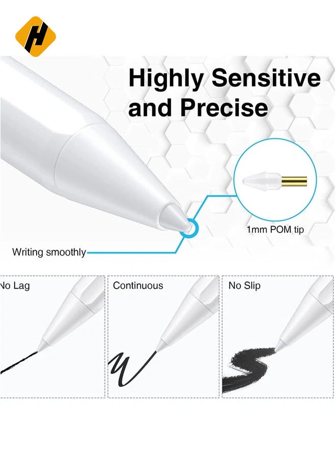 HuHa Stylus Pen for Apple iPad - Pencil 2nd Generation for iPad 2018-2022, High Precision iPad Pen, Palm Rejection Stylus Pen for iPad 9 8 7 6, iPad Pro 11/12.9, iPad Air 5 4 3, Pad Mini 6. 5  - Image 3