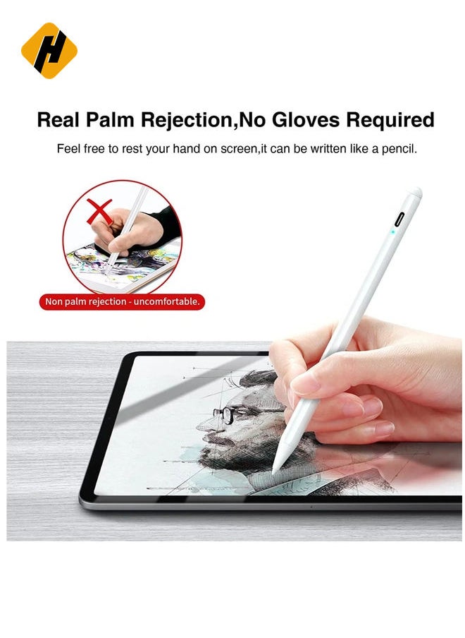 HuHa Stylus Pen for Apple iPad - Pencil 2nd Generation for iPad 2018-2022, High Precision iPad Pen, Palm Rejection Stylus Pen for iPad 9 8 7 6, iPad Pro 11/12.9, iPad Air 5 4 3, Pad Mini 6. 5  - Image 4