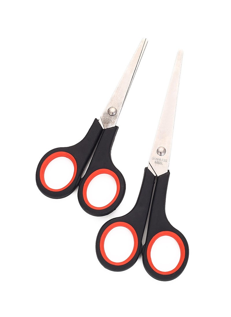 LAWAZIM - Scissors Set 5 Inch and 7 Inch 2 Pieces | Cutter Tools | Keep them handy for everyday cutting needs | Useful at the office home and school - Image 1