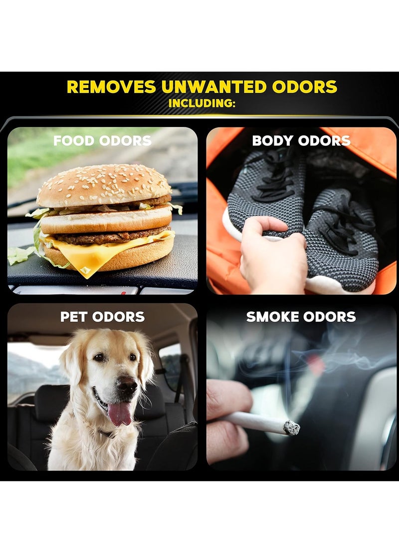 X Pro 99 X-PRO 99 Whole Car Air Refresher Odor Eliminator Lemon Scent 200ml (3 PCS) Car AC Cleaner Spray Interior Deodorizer Air Conditioning Freshener Vent Cleaner Smoke Odor Remover Pet Smell Eliminator Long Lasting Fragrance Cabin Refresh Treatment Pack - Image 4