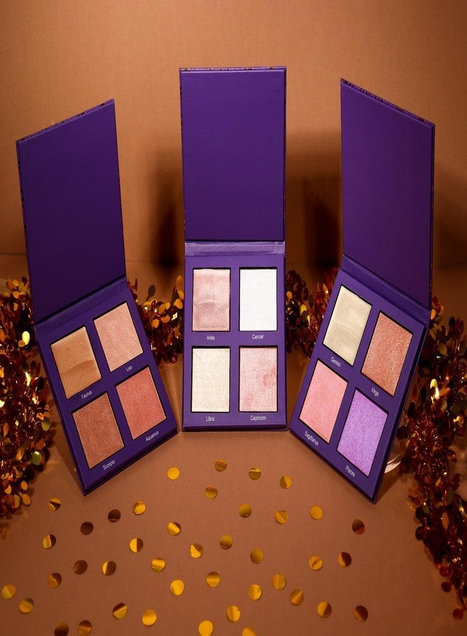 JUST GOLD JustGold Skin Glow Highlighter Palette 4 Colour Illuminating Glow, Long lasting Ultra Blendable Glow (9374 - Shade 02) - Image 4