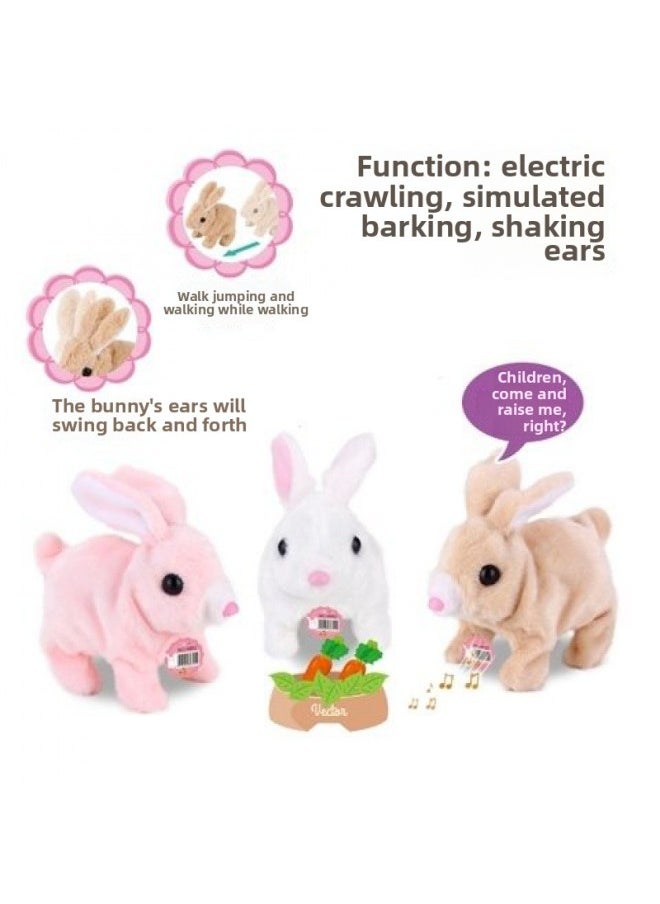 Children's Toy Dog Electric Plush Walking Electronic Machine Simulation Boys And Girls Simulation Small Cross-border-Color:Saint Bernard (battery Delivery)  - Image 4