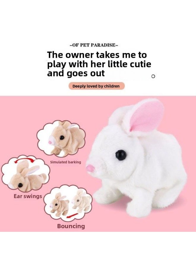 Children's Toy Dog Electric Plush Walking Electronic Machine Simulation Boys And Girls Simulation Small Cross-border-Color:Saint Bernard (battery Delivery)  - Image 5