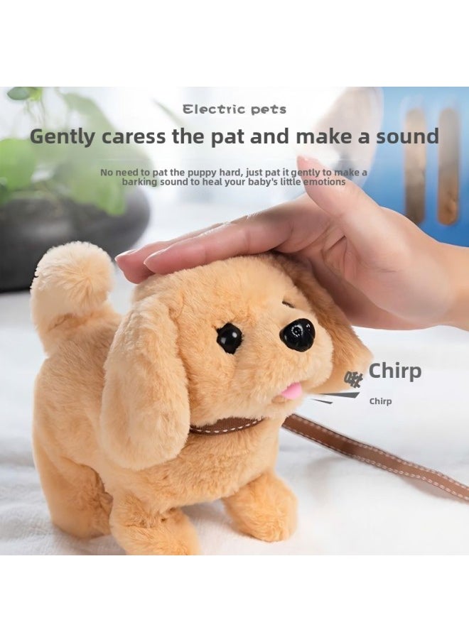 Children's Toy Dog Electric Plush Walking Electronic Machine Simulation Boys And Girls Simulation Small Cross-border-Color:Saint Bernard (battery Delivery)  - Image 2
