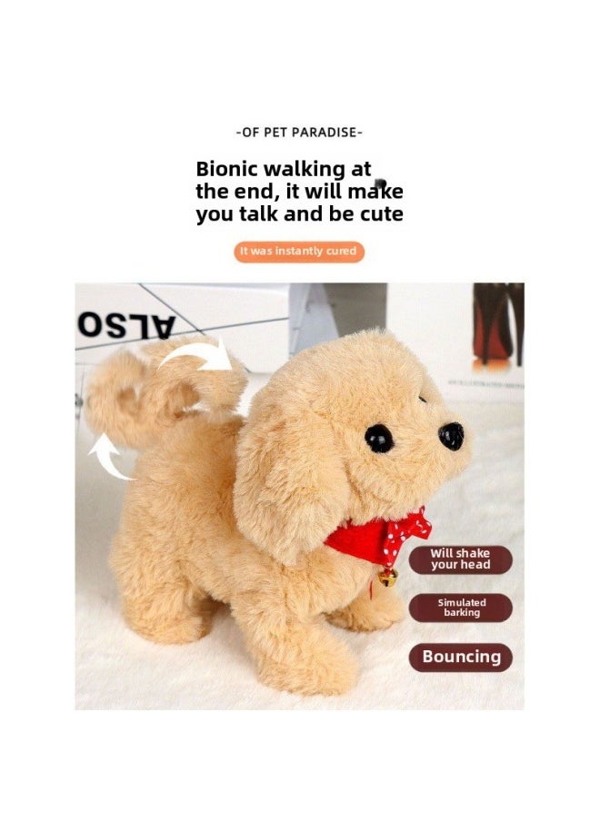 Children's Toy Dog Electric Plush Walking Electronic Machine Simulation Boys And Girls Simulation Small Cross-border-Color:Saint Bernard (battery Delivery)  - Image 3
