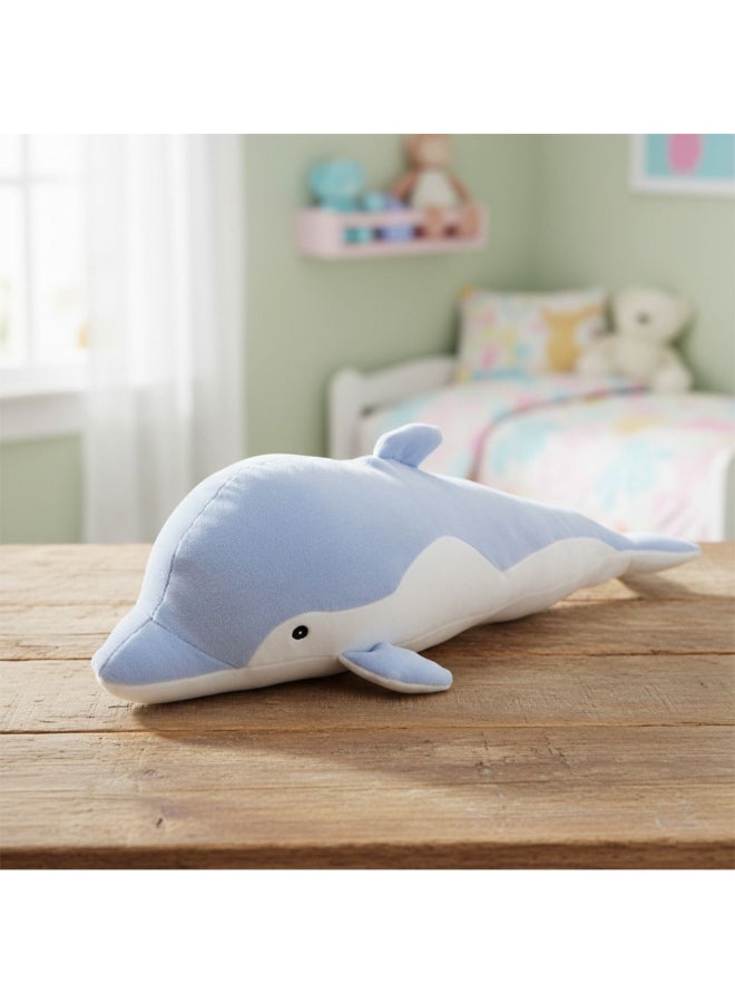 DANUBE HOME 70 cm Blue Plush Dolphin Soft Toy – Giant Cuddly Stuffed Animal, Realistic Marine Plush Friend, Ideal Kids Gift, Nursery Decor & Playtime Companion - Image 1