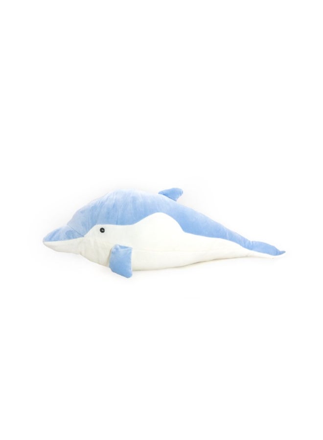DANUBE HOME 70 cm Blue Plush Dolphin Soft Toy – Giant Cuddly Stuffed Animal, Realistic Marine Plush Friend, Ideal Kids Gift, Nursery Decor & Playtime Companion - Image 5