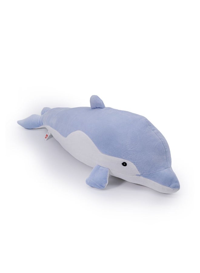 DANUBE HOME 70 cm Blue Plush Dolphin Soft Toy – Giant Cuddly Stuffed Animal, Realistic Marine Plush Friend, Ideal Kids Gift, Nursery Decor & Playtime Companion - Image 3