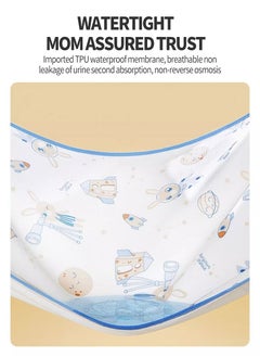 Baby Cotton Sleeping Pad, Waterproof Baby Pad, Diaper Pad, 100% Cotton Surface, Waterproof, Leak-proof and Breathable, Washable Mattress Protector for Toddlers and Adults, Colorful Stripes (56x100cm) - pzsku/ZB5D890638EA8B0E6CEB7Z/45/_/1723635244/41afbd72-5092-48b3-98e6-b6bdc502ae2a