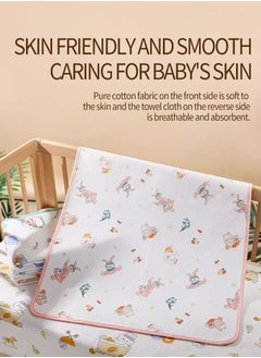 Baby Cotton Sleeping Pad, Waterproof Baby Pad, Diaper Pad, 100% Cotton Surface, Waterproof, Leak-proof and Breathable, Washable Mattress Protector for Toddlers and Adults, Colorful Stripes (56x100cm) - pzsku/ZB5D890638EA8B0E6CEB7Z/45/_/1723635295/106a6eef-2fb1-4844-a769-d9ce87f515aa