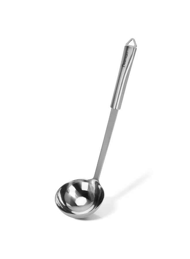 فيسمان Soup Ladle 33cm, Stainless Steel Kitchen Tool Bergamo Series | Long-Handle Ladle with Hang Hole | Anti-Rust Kitchen Ladle for Soup, Gravy, Stews, Sauce