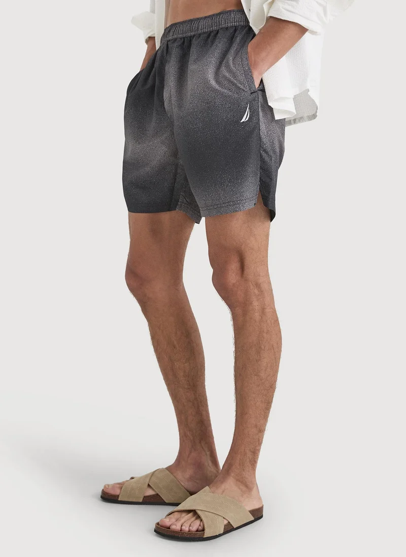 Men Regular Fit Swim Shorts for Beach and Pool Days - Black