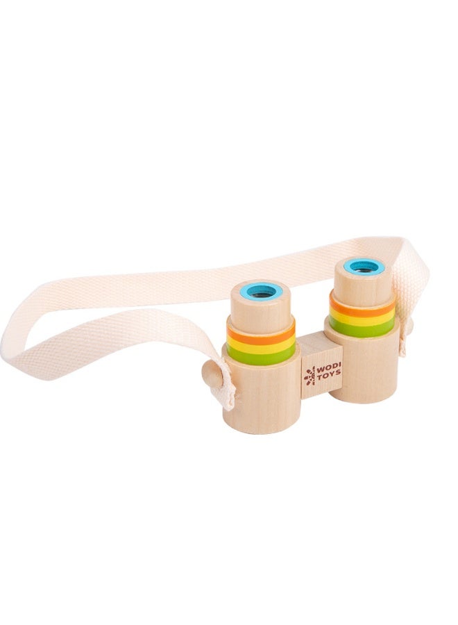 Children's Fun Wooden Mini Magnifying Glass + Mini Binoculars Set