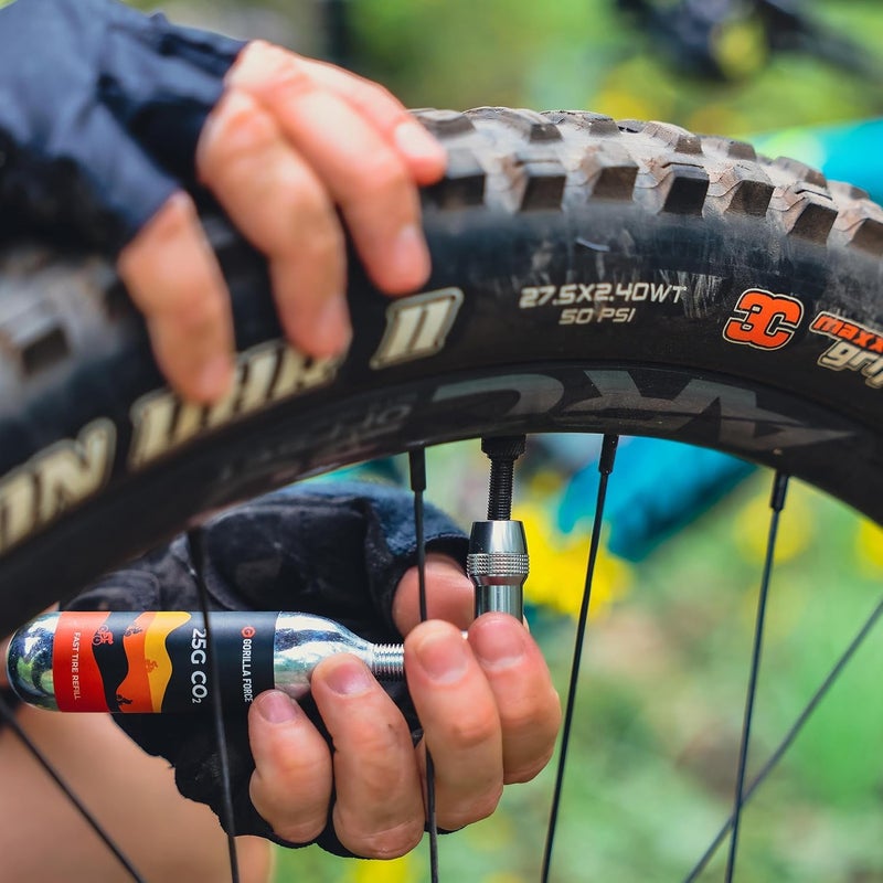 Gorilla Force | 25g CO2 Cartridges - Threaded | for Bike Tire Inflators - Image 2