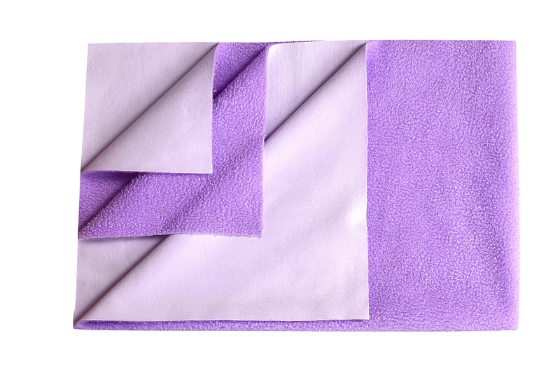 Moms Easy MOMSEASY® New Born Urine Sheet With Water Proof, Baby Bed & Clothes Purple (Large, 140x100 cm) - Image 1