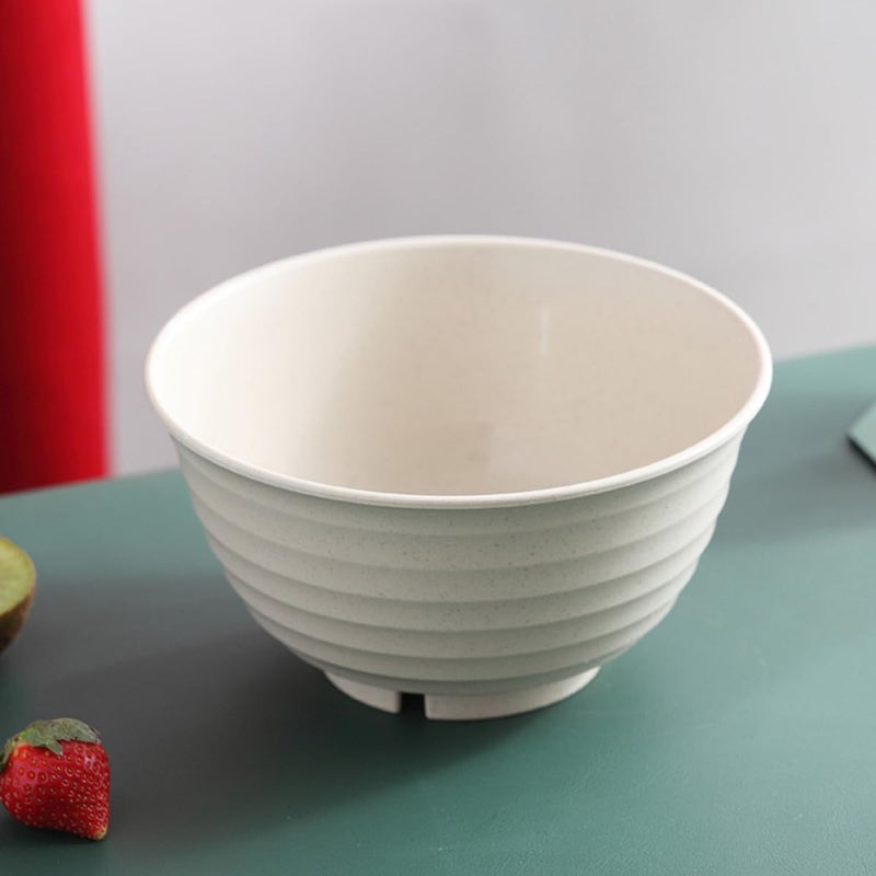 Wheat Straw Soup Bowls 4pcs Large Microwave Safe Sturdy Unbreakable - Image 5