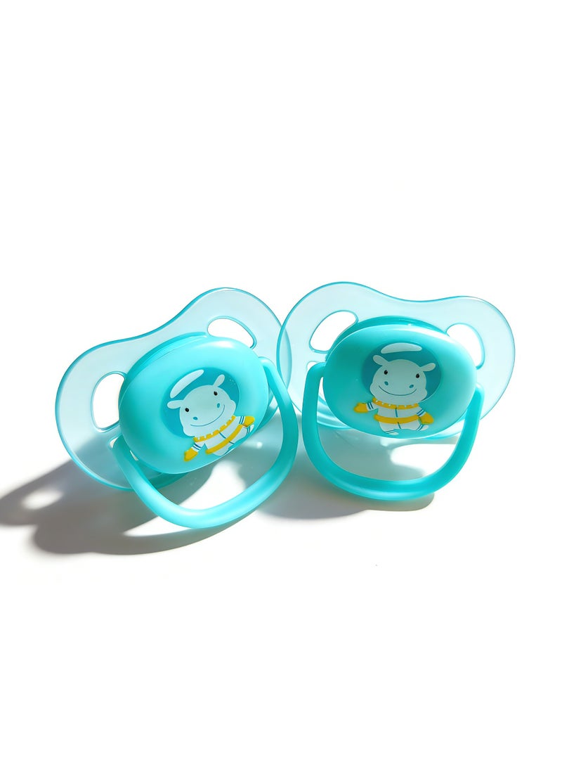Pacifier - 2 pcs Light, Breathable Baby Pacifiers for Babies Aged 6-18 Months, BPA Free with  Carry Case - Image 4