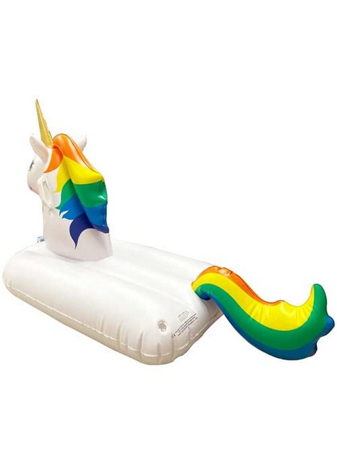 Jet Creations - Snow Sled Inflatable Winter Sled Tube And Décor For Adults And Kids 3 Year And Up. Max 200 Lbs. Available Design: Unicorn Husky (Unicorn) - Image 1