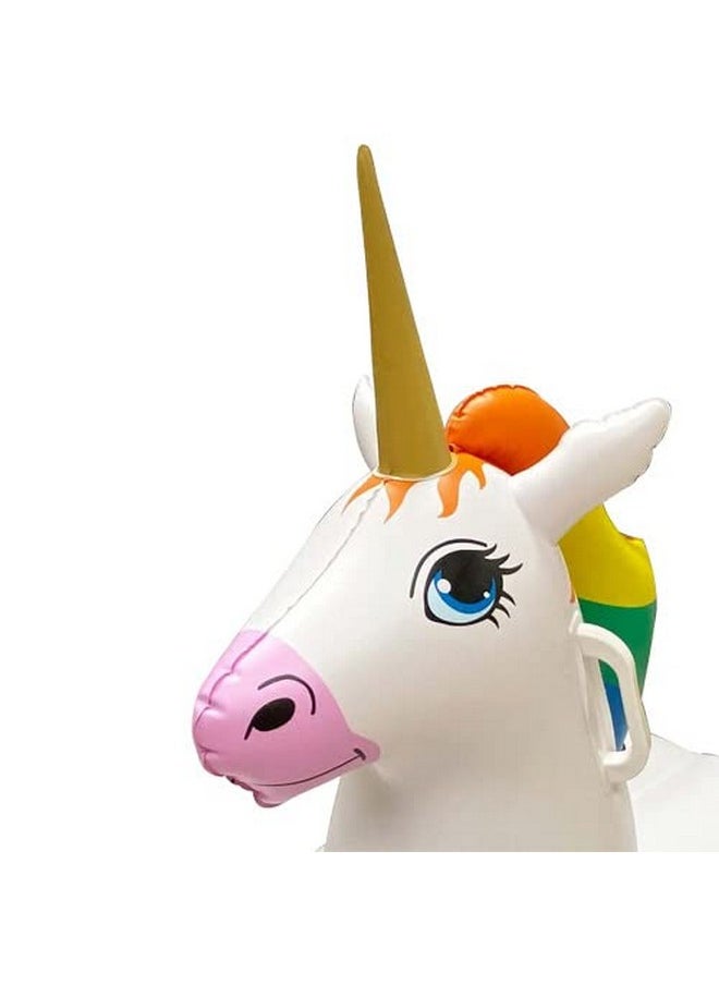 Jet Creations - Snow Sled Inflatable Winter Sled Tube And Décor For Adults And Kids 3 Year And Up. Max 200 Lbs. Available Design: Unicorn Husky (Unicorn) - Image 1