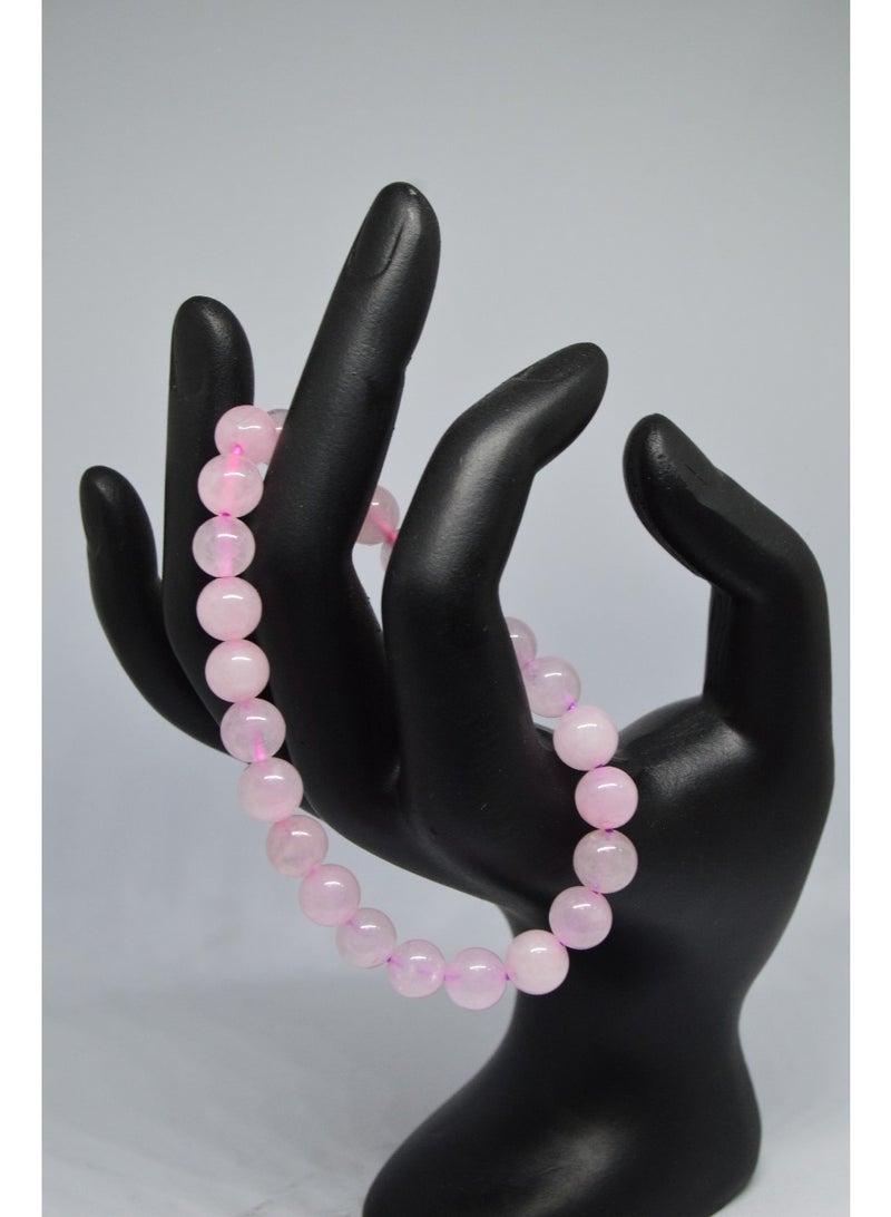 Rose Quartz Natural Stone Bracelet - Image 1