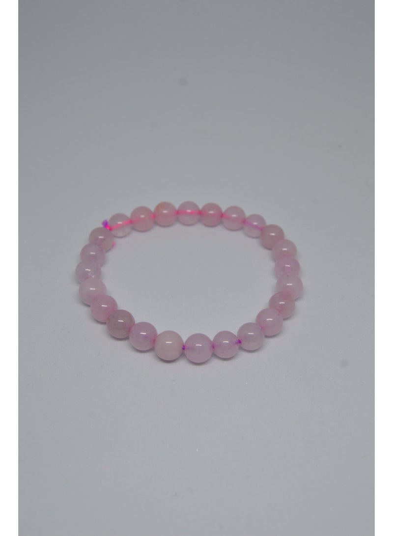 Rose Quartz Natural Stone Bracelet - Image 2
