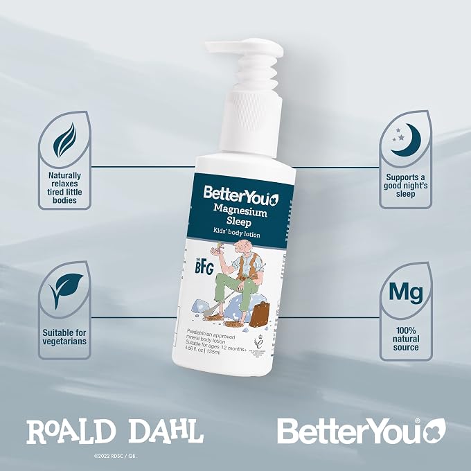 BetterYou Magnesium Sleep Mineral Lotion Junior - 135ml - Image 3