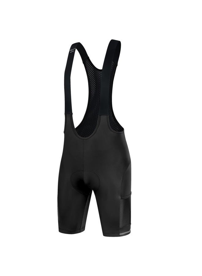 Santic Men's Cycling Bib Shorts 4D Padded Breathable Road Bike Cycling Bibs Biking Bicycle Gel Long Travel, Black-5176, XL - Image 2