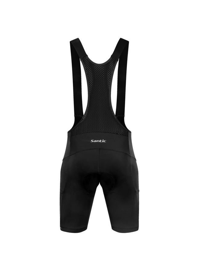 Santic Men's Cycling Bib Shorts 4D Padded Breathable Road Bike Cycling Bibs Biking Bicycle Gel Long Travel, Black-5176, XL - Image 1