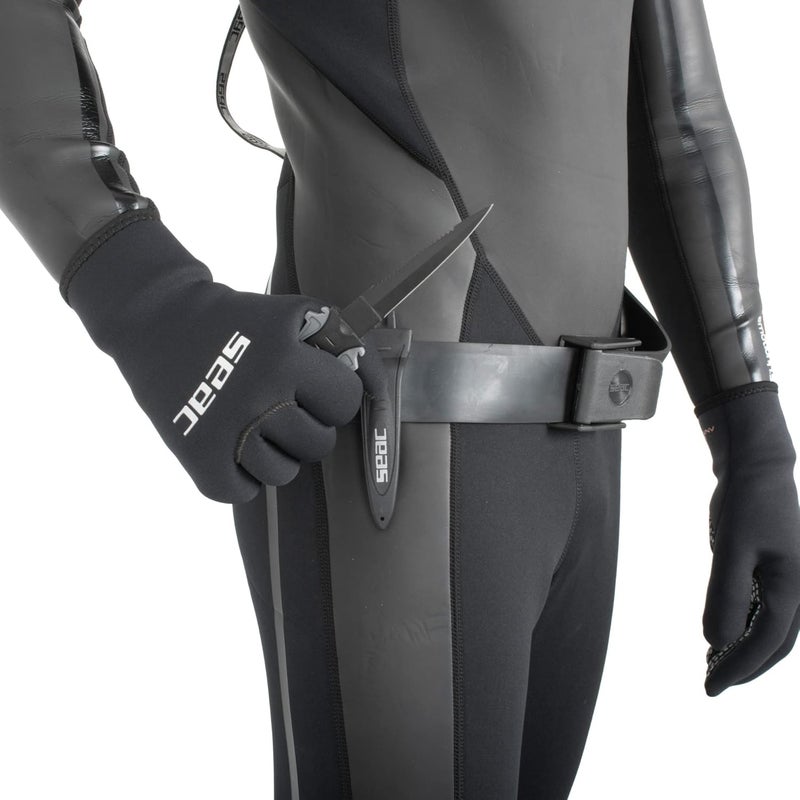 Seac سكين أمان حاد للجنسين لصيد السمك، بطبقة واقية سوداء، 9 سم، قياسي - Image 4