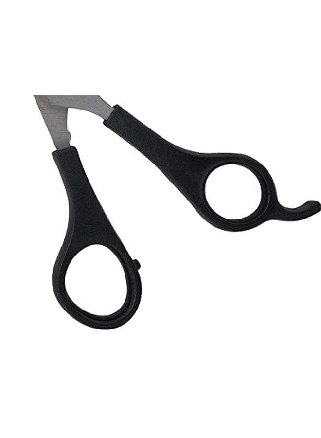 Confidence Small Scissors For Nose Hair Cutting Moustache Scissors For Men Silver - Image 3